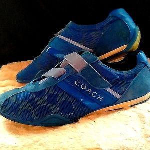 Women's Coach shoes size 8 1/2 tennis shoes in royal blue